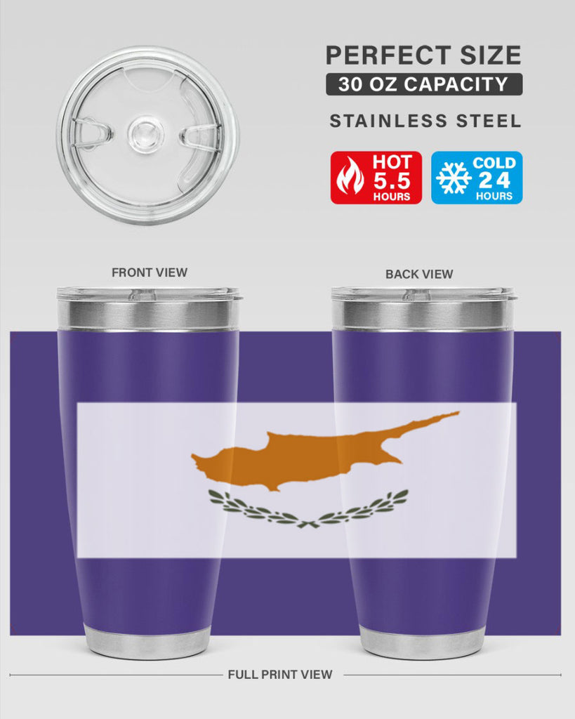 Cyprus 153#- world flags- Tumbler