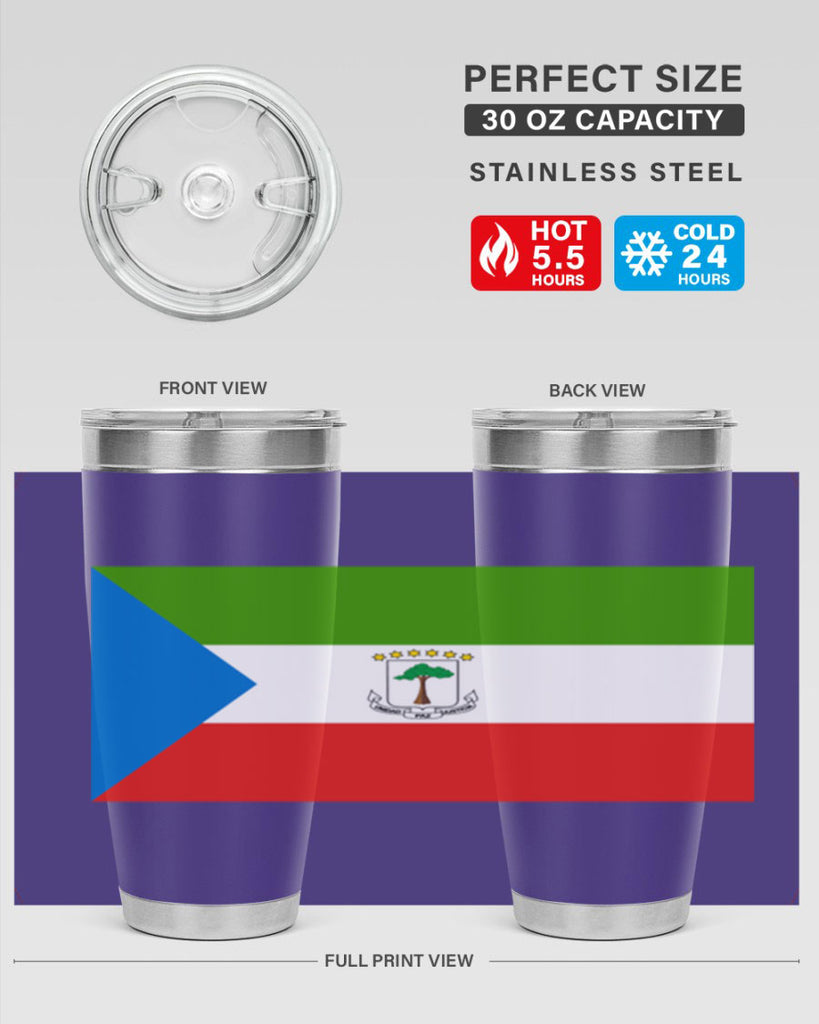 Equatorial Guinea 144#- world flags- Tumbler