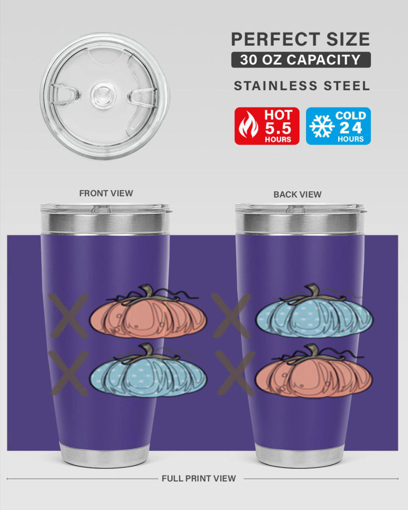 Fall Pumpkin XOXO 129#- fall- Tumbler