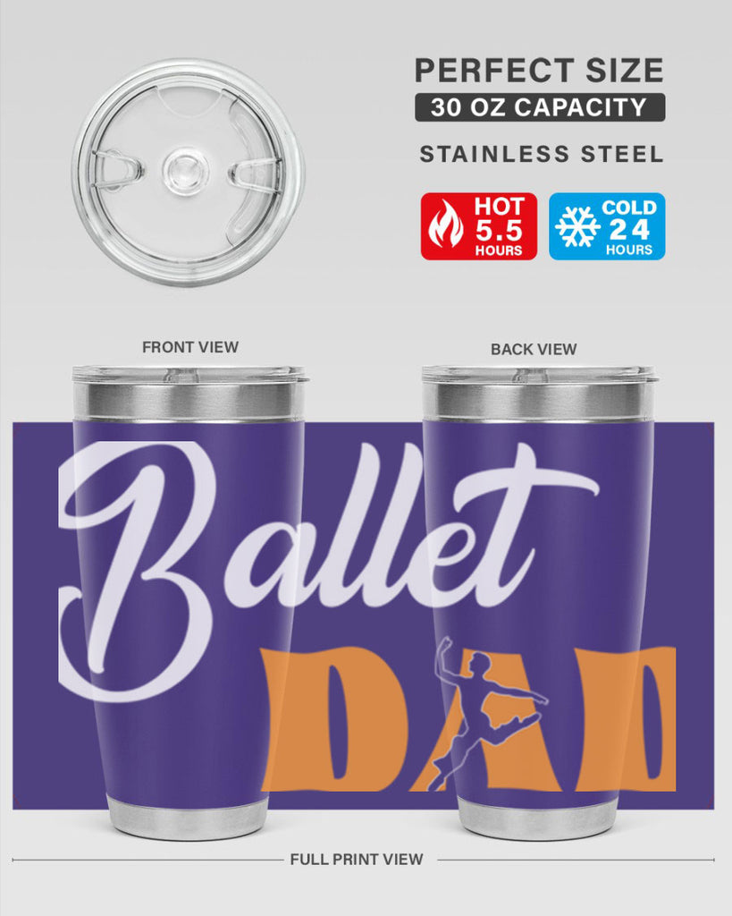 Fitted Dance Dad Ballet SVG Ballet 39#- ballet- Tumbler