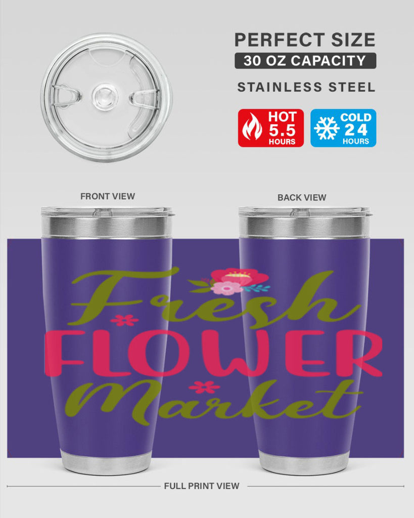 Fresh Flower Market 144#- spring- Tumbler