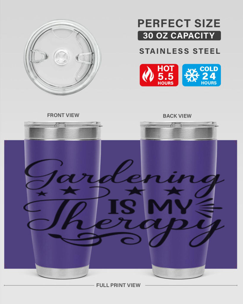 Gardening is My Therapy 145#- spring- Tumbler