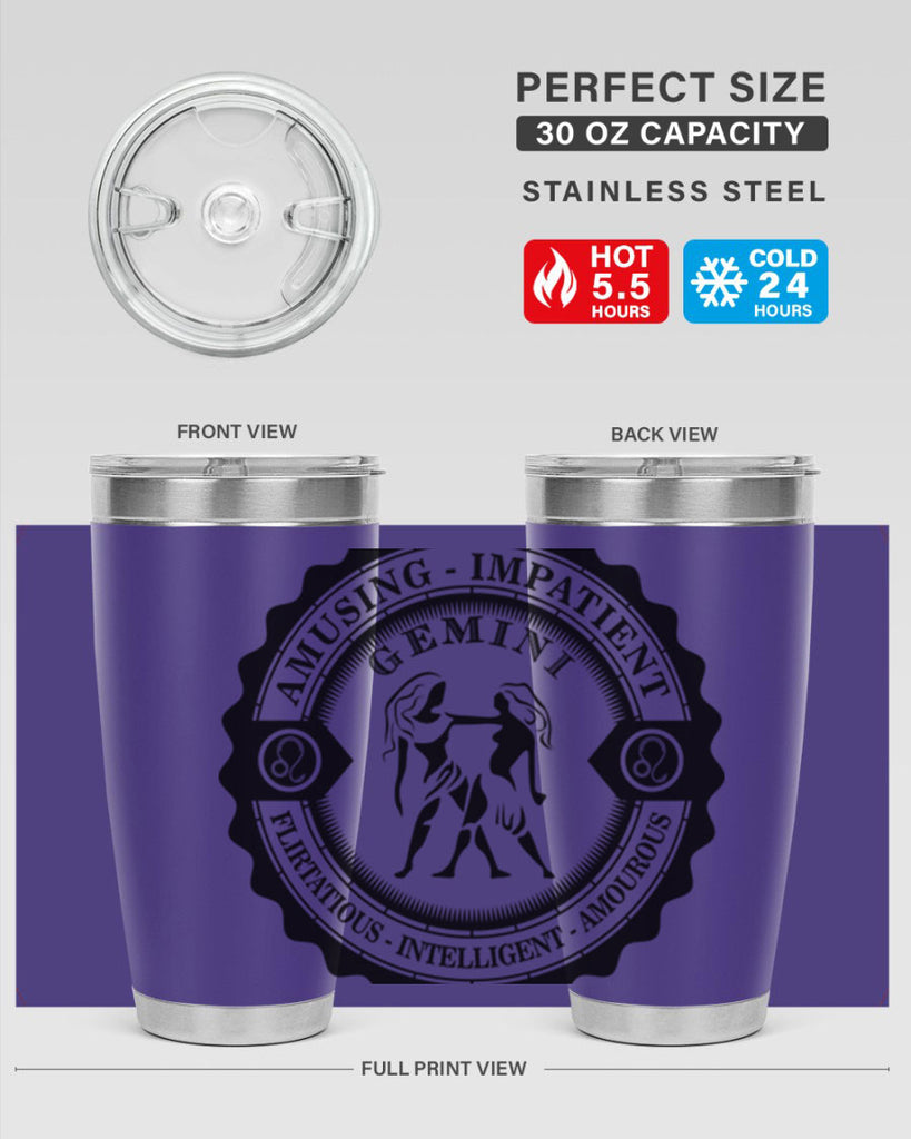 Gemini 11#- zodiac- Tumbler