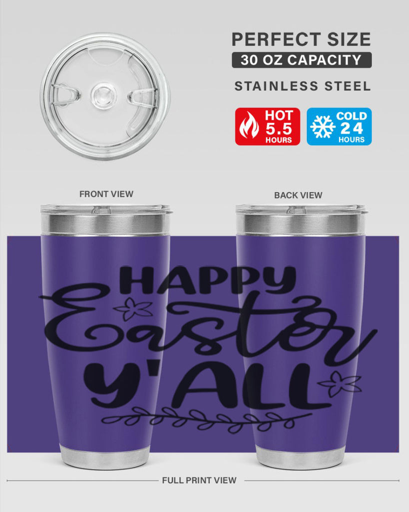 Happy easter yall  177#- spring- Tumbler