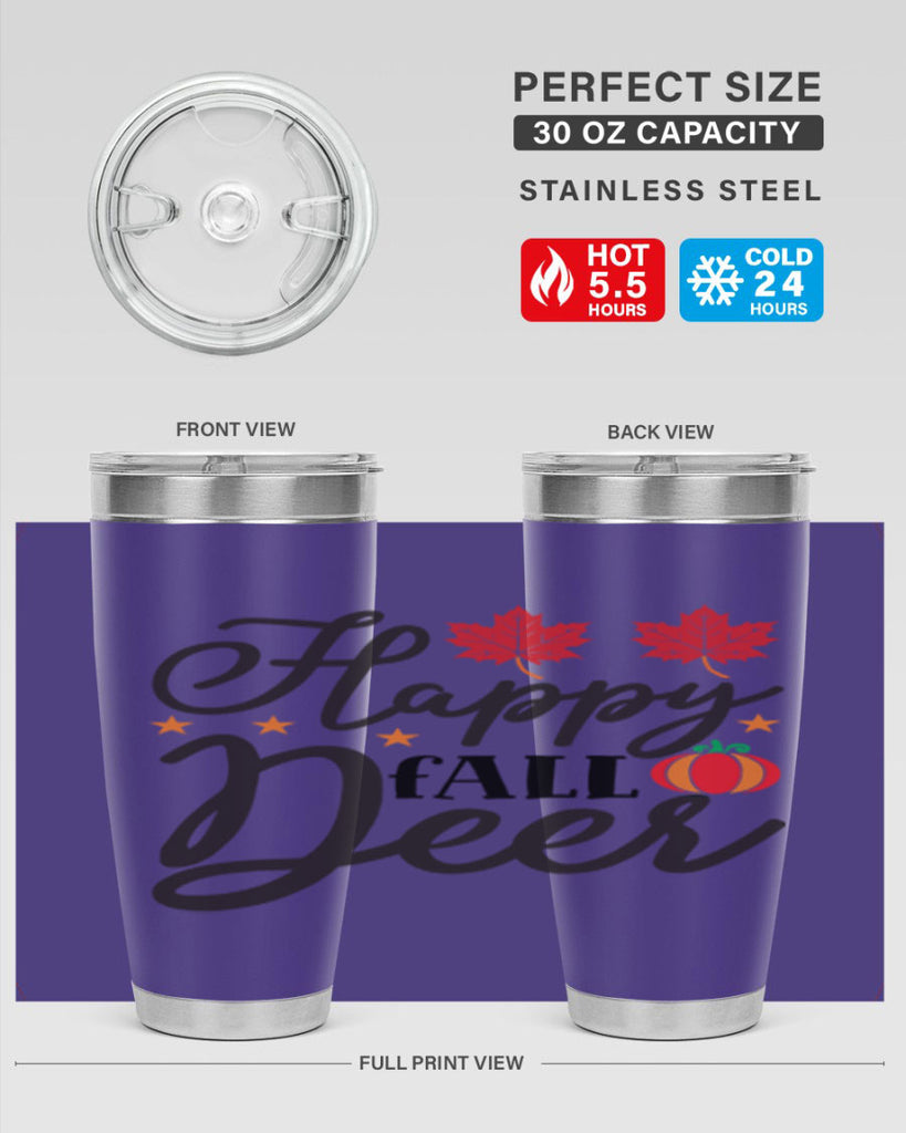 Happyfalldeer 254#- fall- Tumbler
