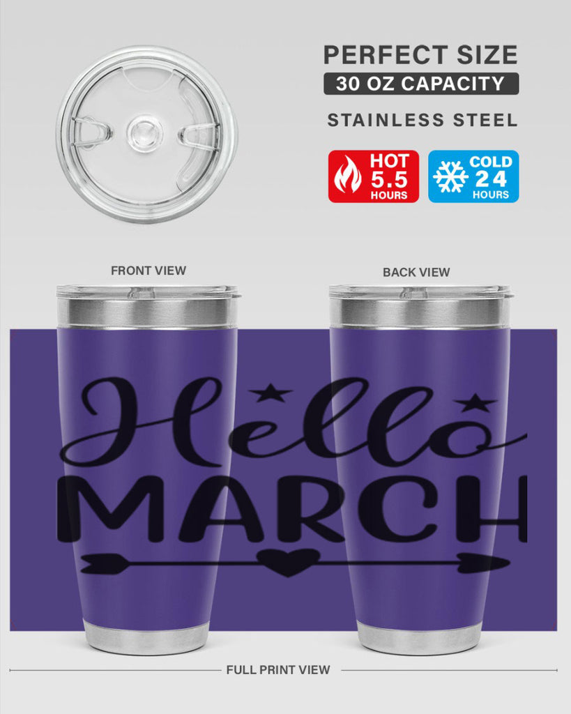 Hello March 184#- spring- Tumbler