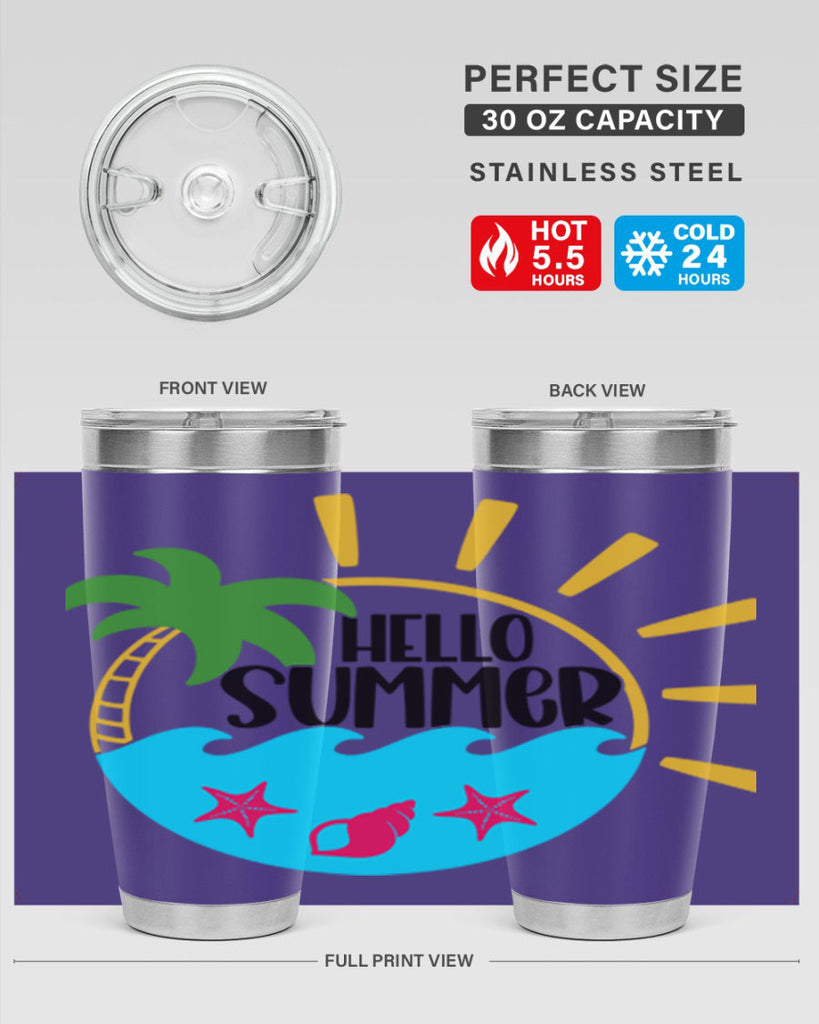 Hello Summer Style 40#- summer- Tumbler