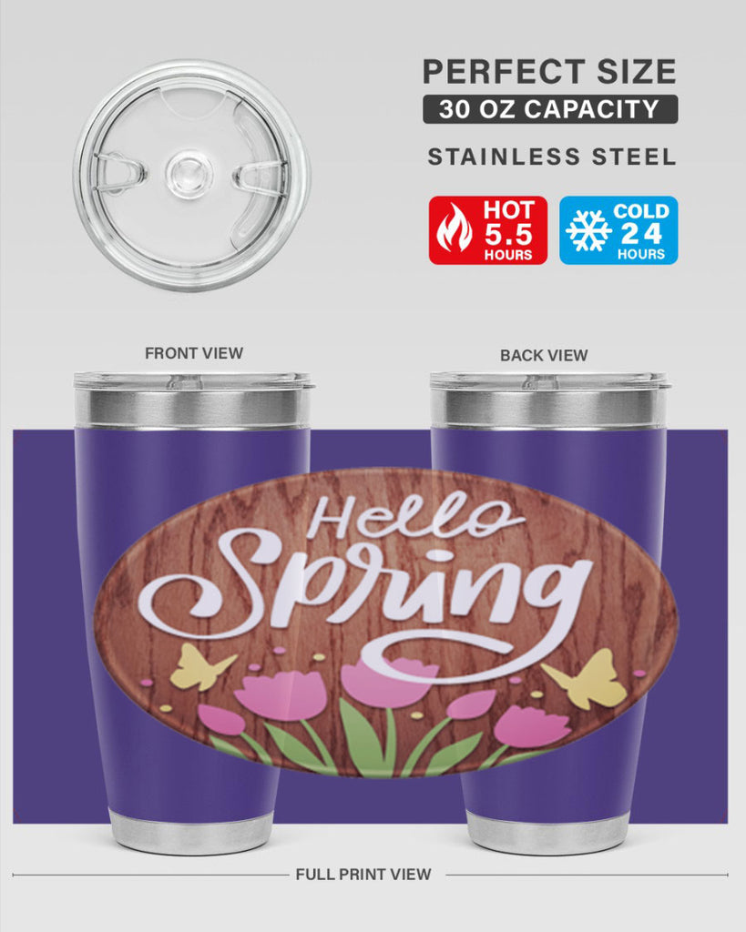 Hello spring Mockup202#- spring- Tumbler