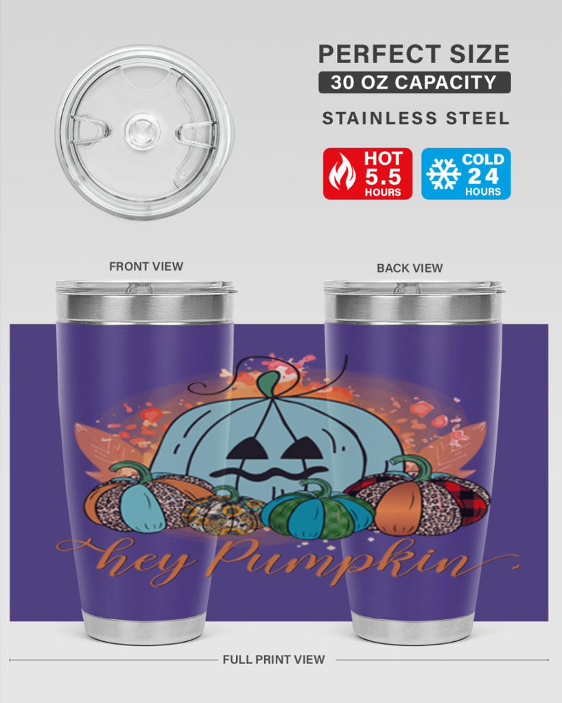 Hey Pumpkin 302#- fall- Tumbler