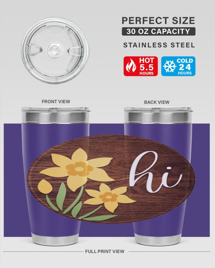 Hi daffodil flower Mockup235#- spring- Tumbler