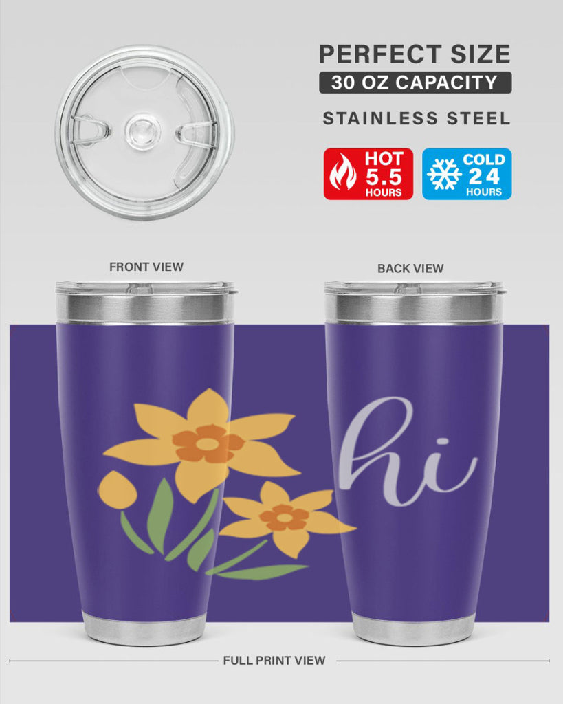 Hi daffodil flower236#- spring- Tumbler