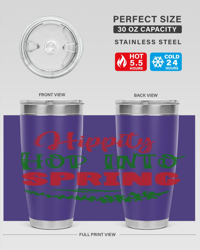 Hippity Hop into Spring 239#- spring- Tumbler