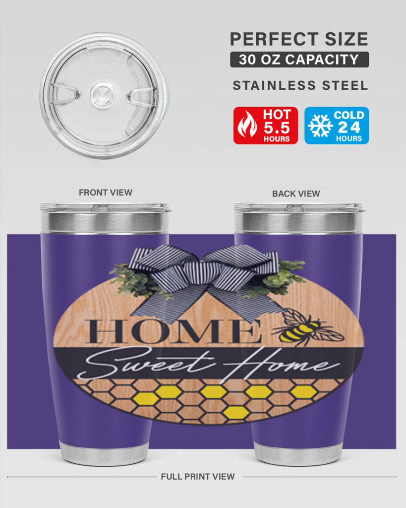 Home Sweet home bee and hive Mockup241#- spring- Tumbler