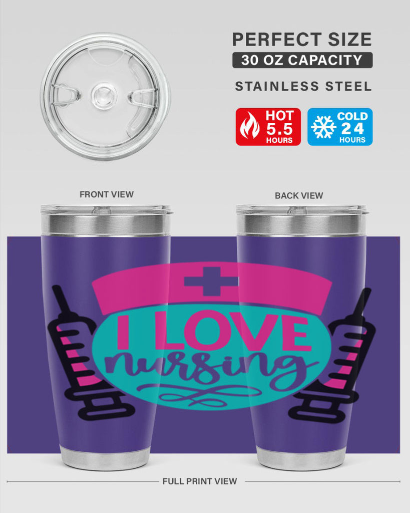 I Love Nursing Style Style 172#- nurse- tumbler