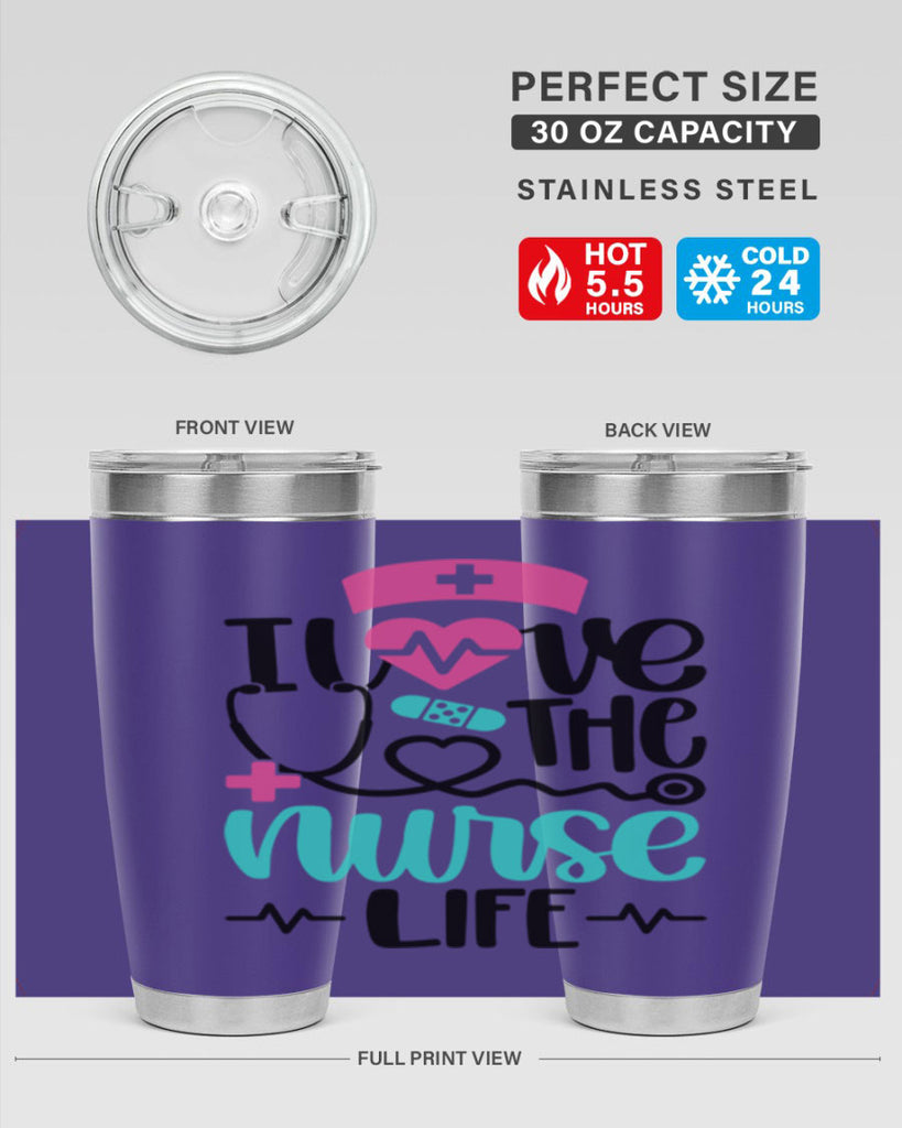 I Love The Nurse Life Style Style 169#- nurse- tumbler