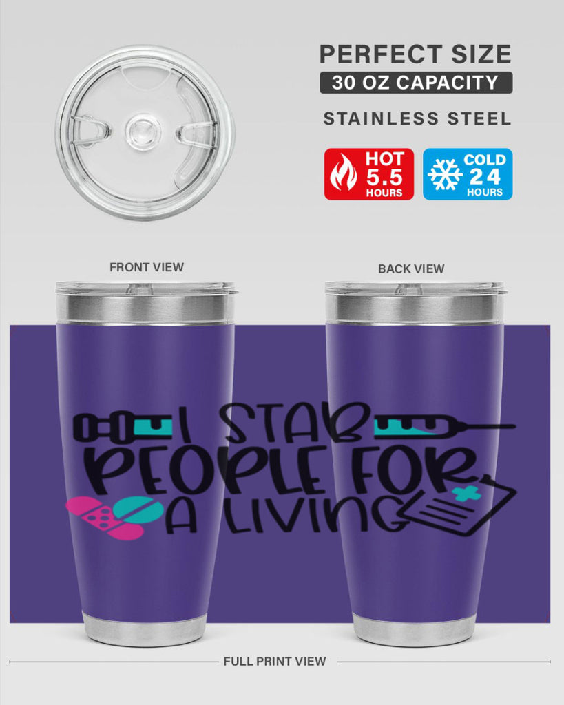 I Stab People For A Living Style Style 165#- nurse- tumbler