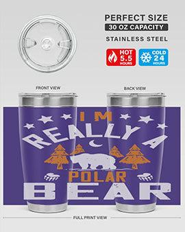 I'm really a polar bear 17#- Bears- Tumbler