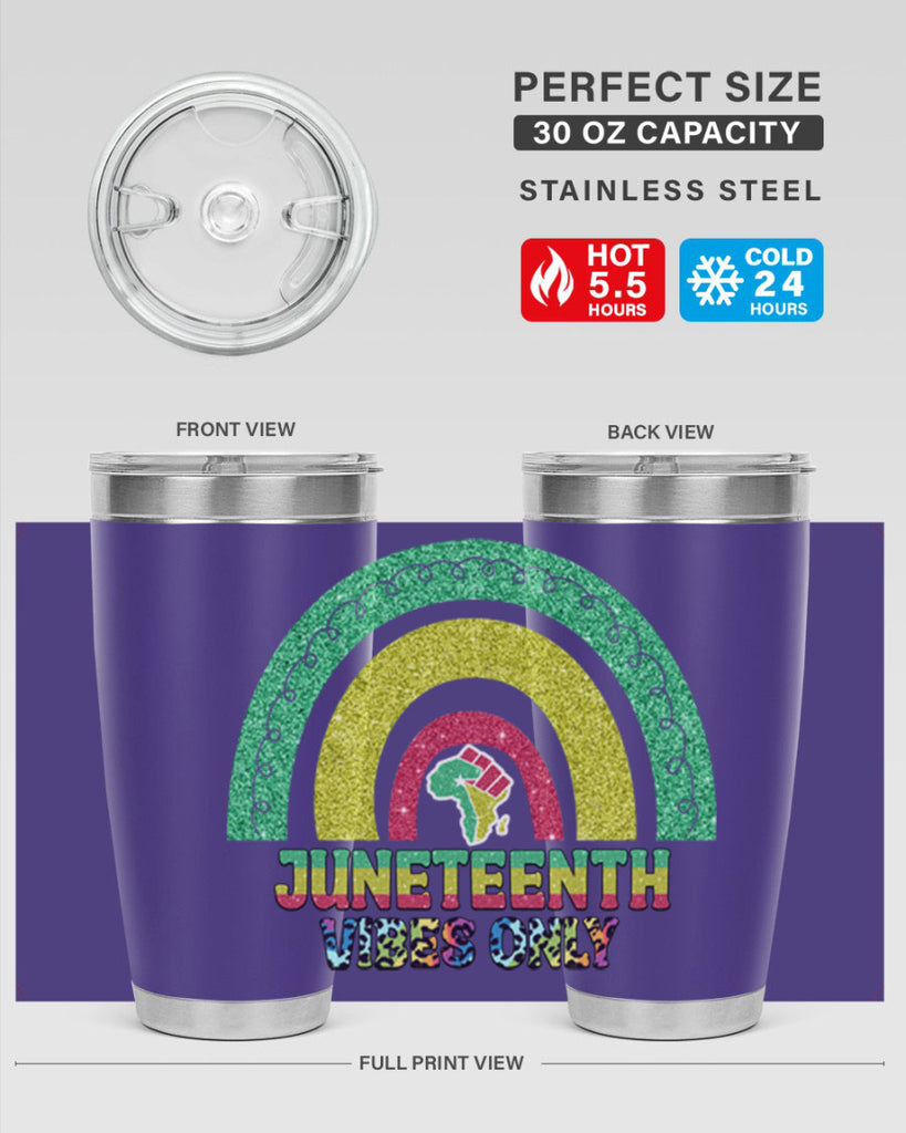 Juneteenth Vibes Only 5#- Juneteenth- tumbler