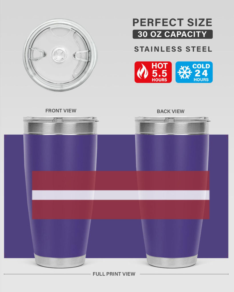 Latvia 104#- world flags- Tumbler