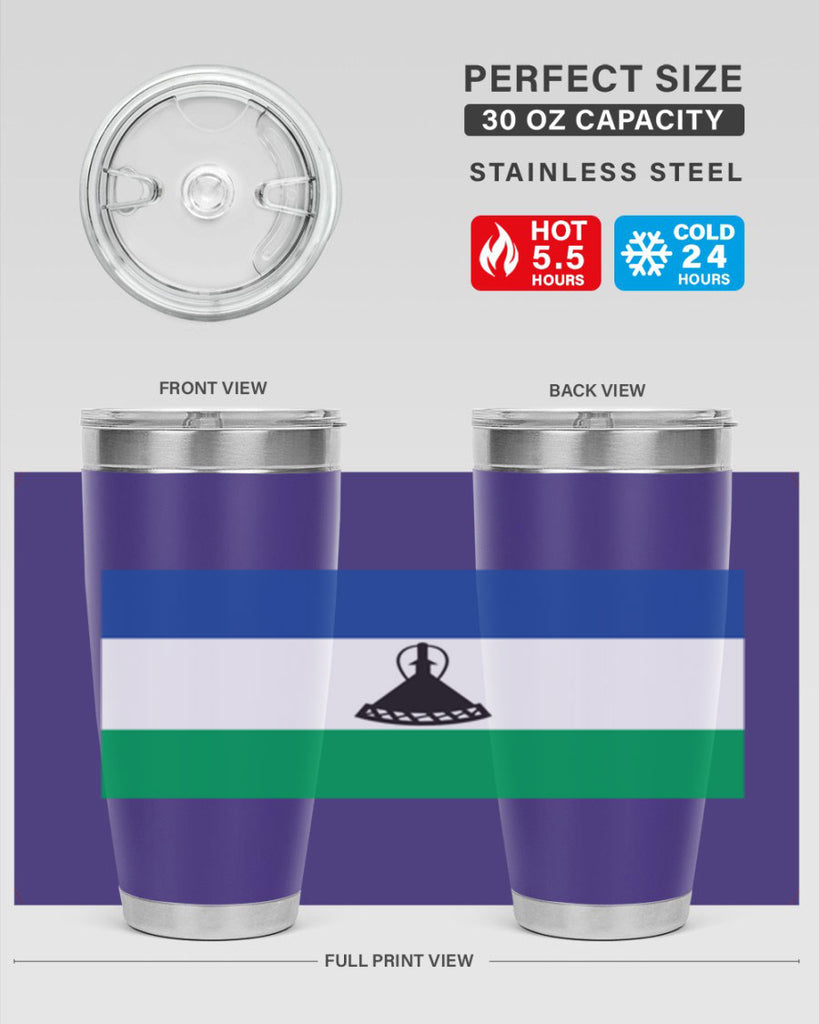 Lesotho 102#- world flags- Tumbler