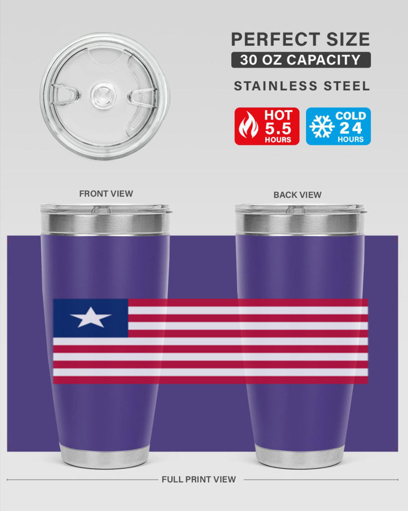 Liberia 101#- world flags- Tumbler