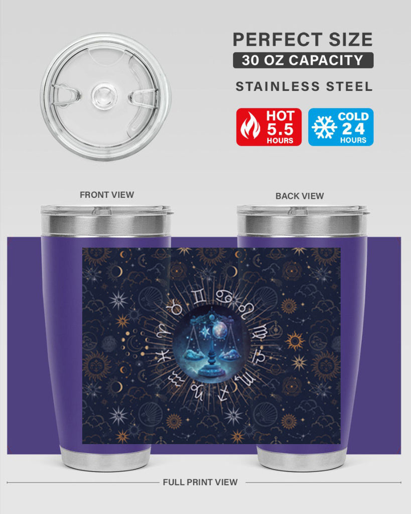 Libra Straight 317#- zodiac- Tumbler