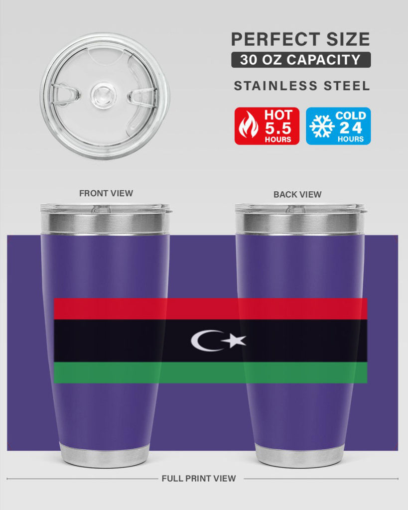 Libya 100#- world flags- Tumbler