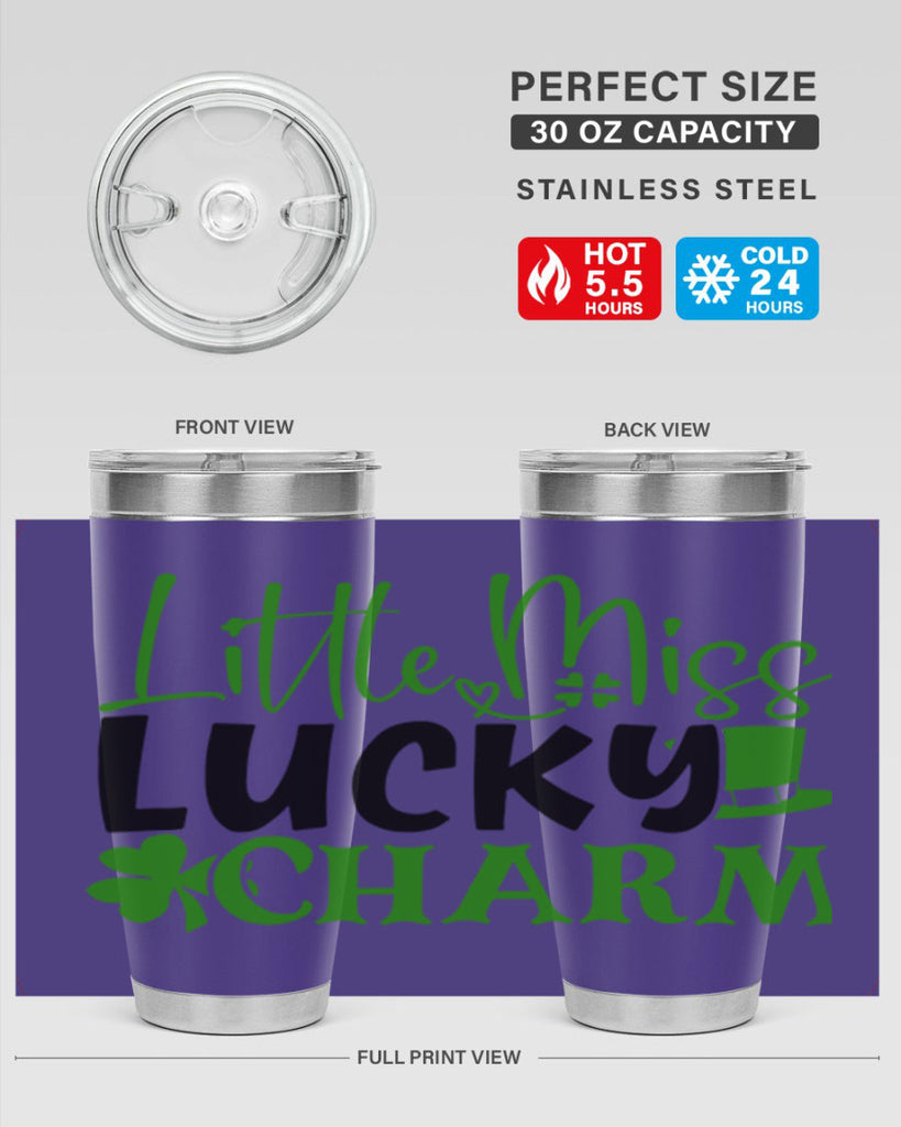 Little Miss Lucky Charm Style 154#- St Patricks Day- Tumbler