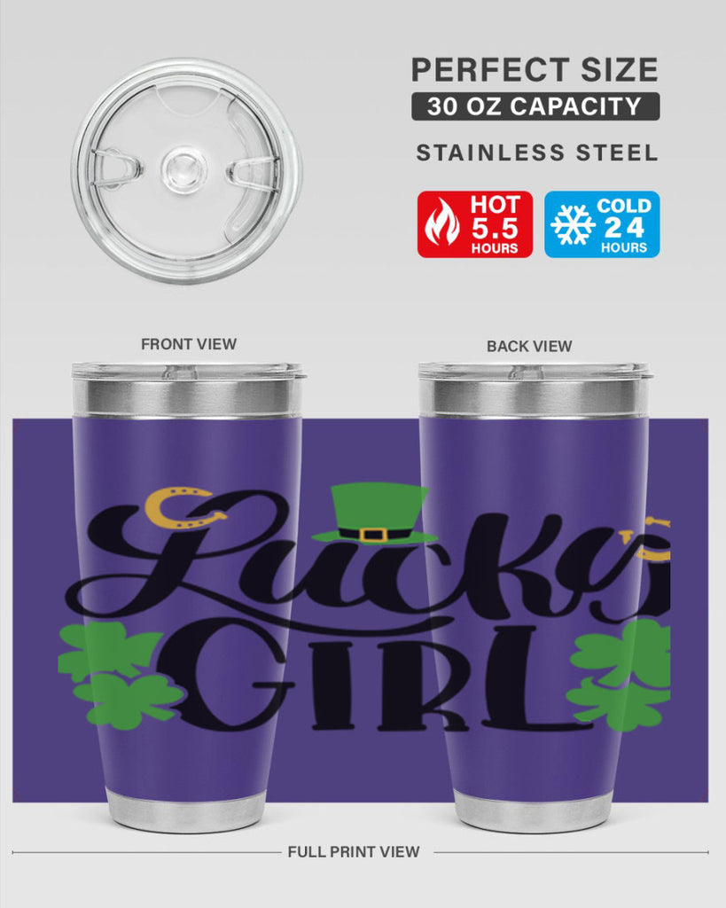 Lucky Girl Style 56#- St Patricks Day- Tumbler