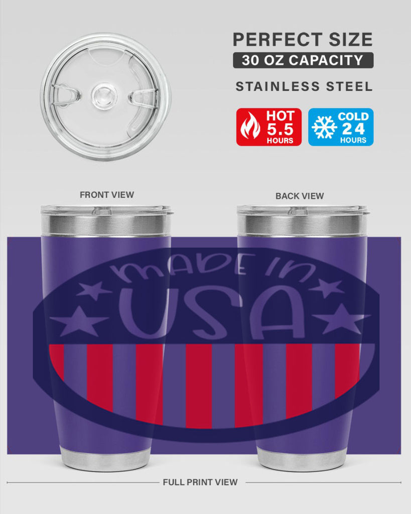 Made In USA Style 165#- Fourt Of July- Tumbler