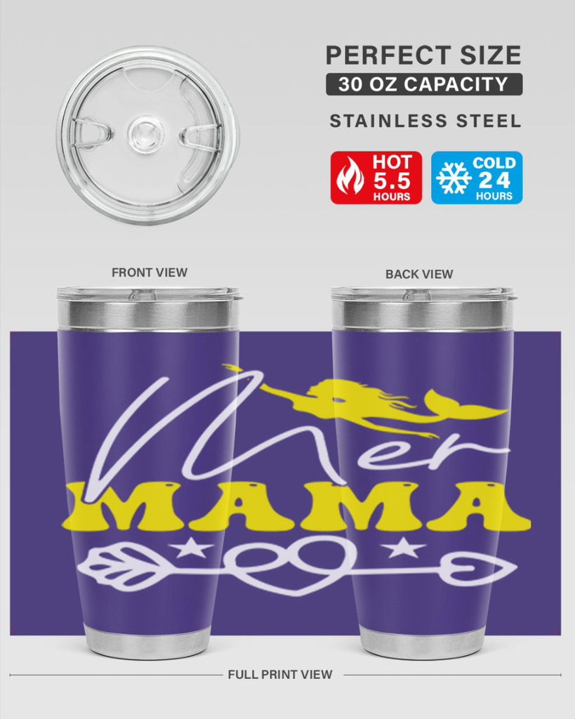 Mer Mama 332#- mermaid- Tumbler