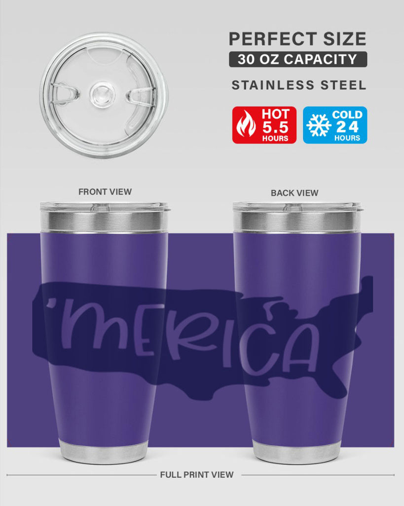 Merica Style 137#- Fourt Of July- Tumbler