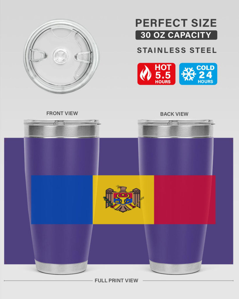 Moldova 85#- world flags- Tumbler