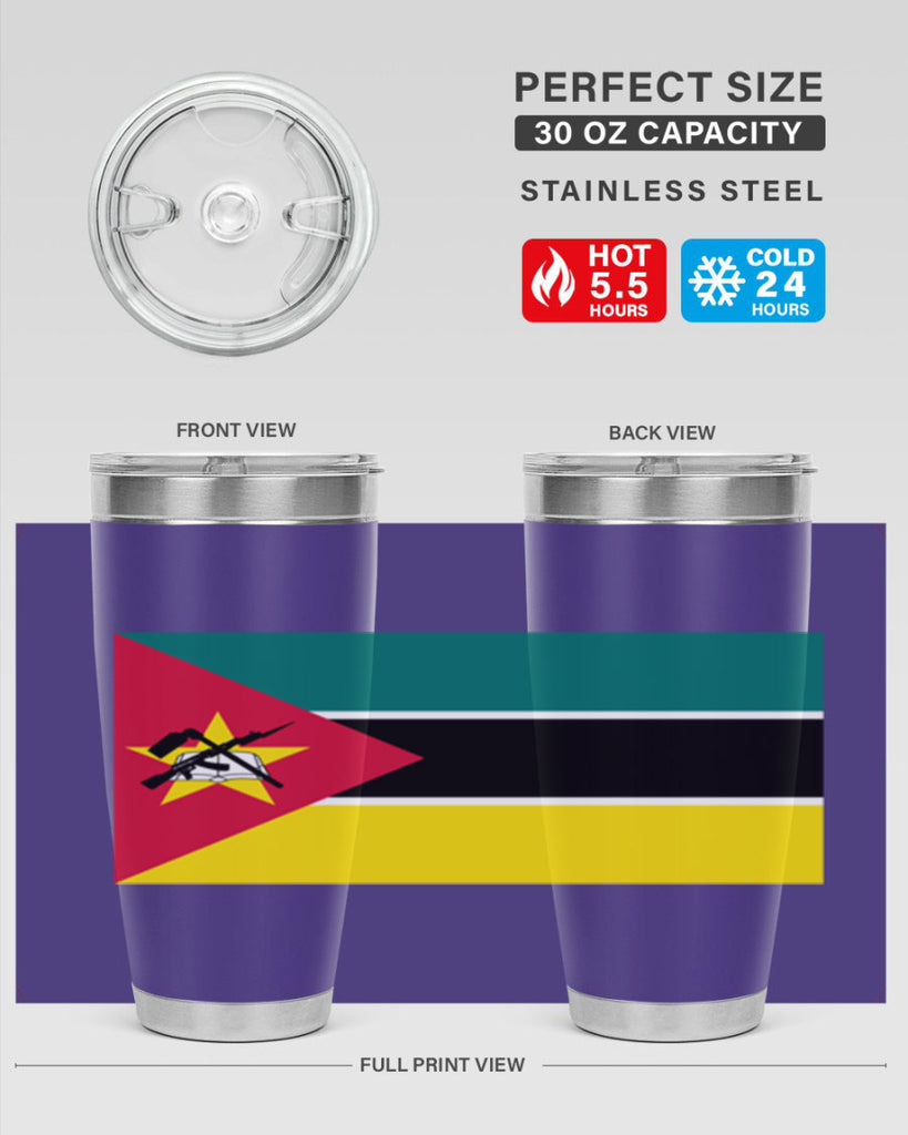 Mozambique 80#- world flags- Tumbler