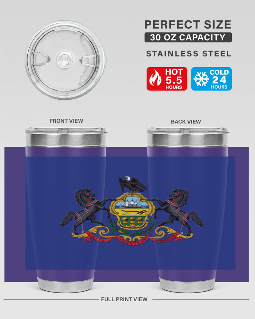 Pensilvania 14#- Us Flags- Tumbler