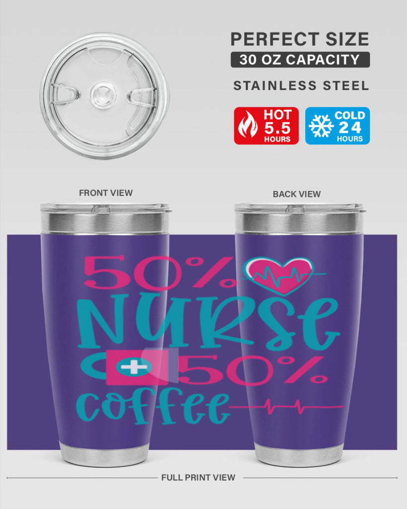 Percent Nurse Percent Coffee Style 395#- nurse- tumbler
