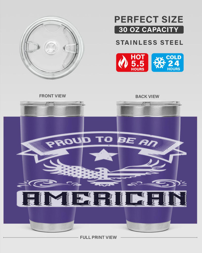 Proud to be an American Style 189#- Fourt Of July- Tumbler