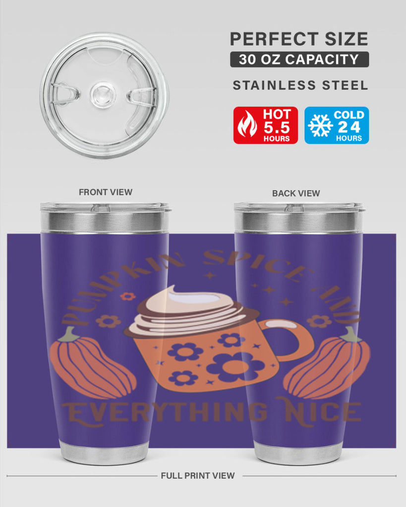 Pumpkin Spice And Everything Nice 539#- fall- Tumbler