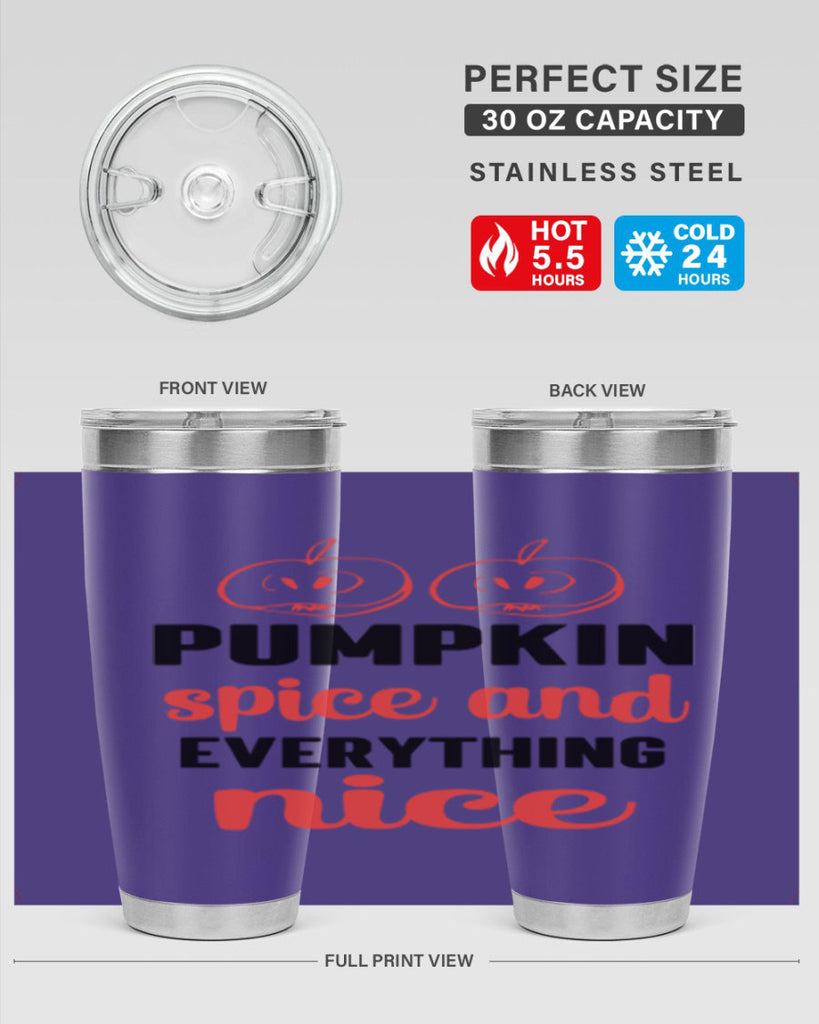 Pumpkin spice and everything nice 537#- fall- Tumbler