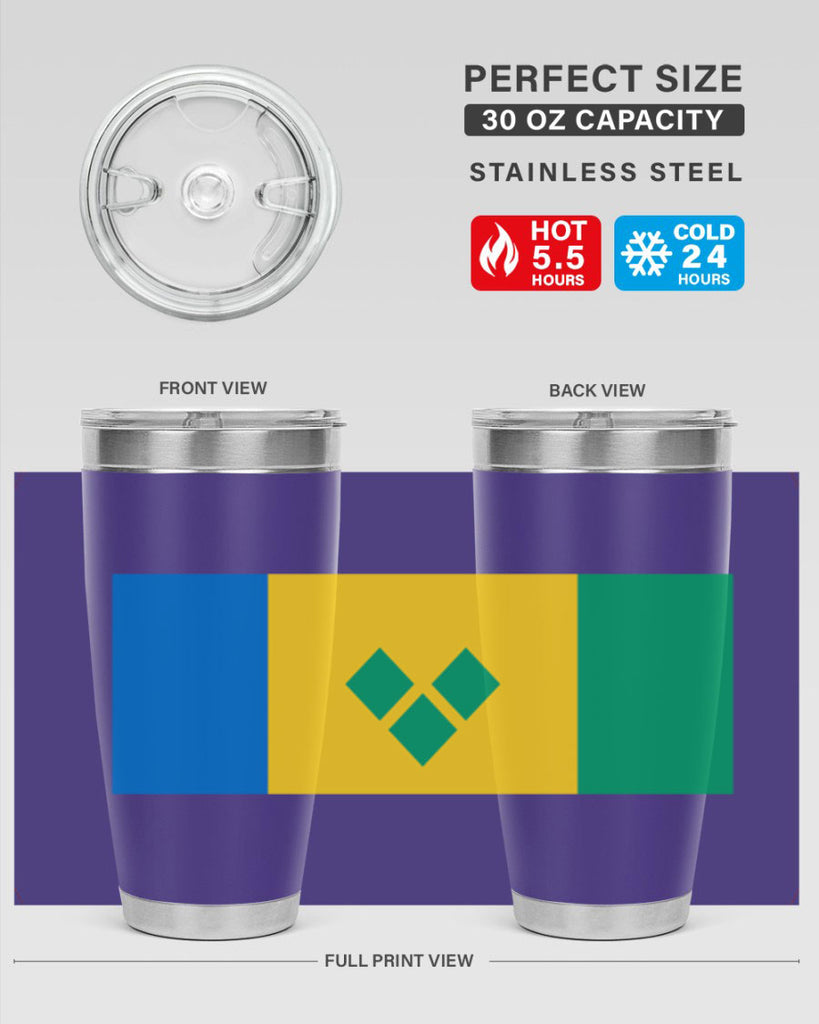 Saint Vincent and the Grenadines 50#- world flags- Tumbler