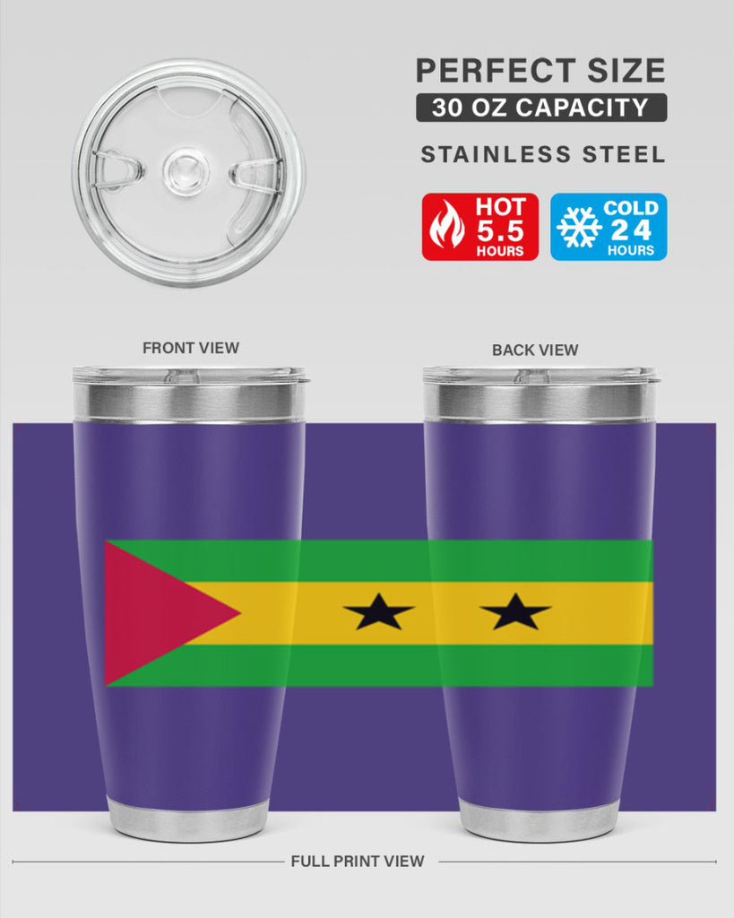 Sao Tome and Principe 47#- world flags- Tumbler
