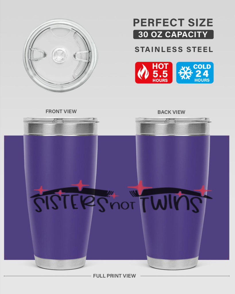 Sisters Not Twins Style 22#- make up- Tumbler