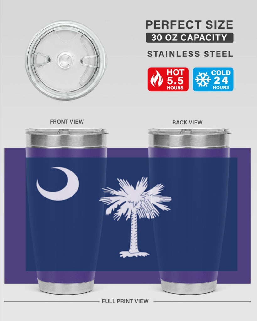 South Carolina 12#- Us Flags- Tumbler