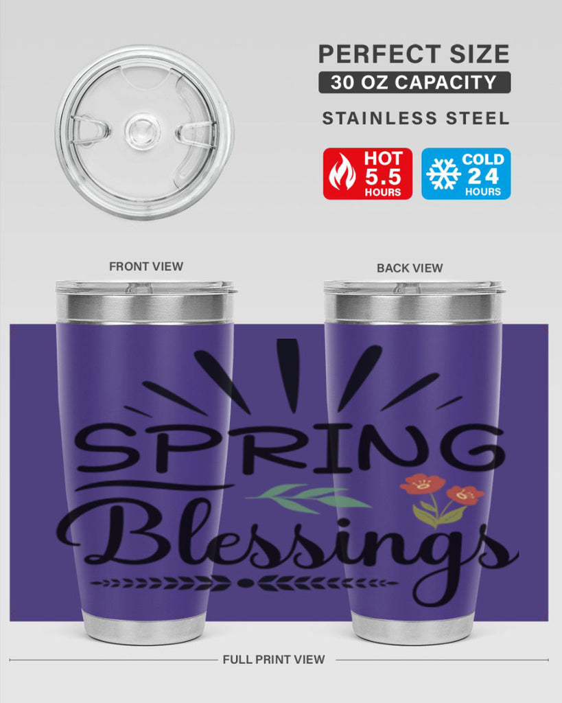 Spring Blessings  482#- spring- Tumbler