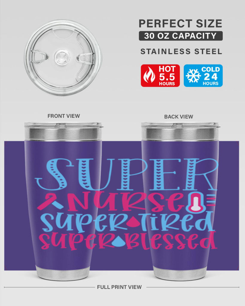 Super Nurse Super Tired Style 346#- nurse- tumbler