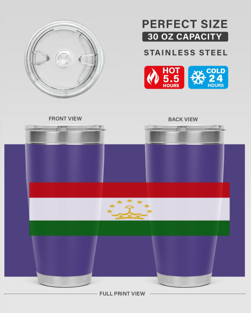 Tajikistan 25#- world flags- Tumbler