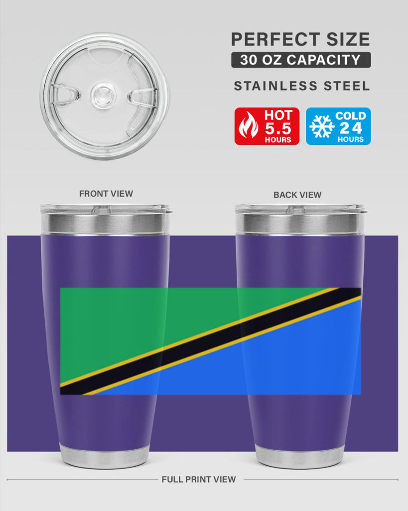 Tanzania 24#- world flags- Tumbler