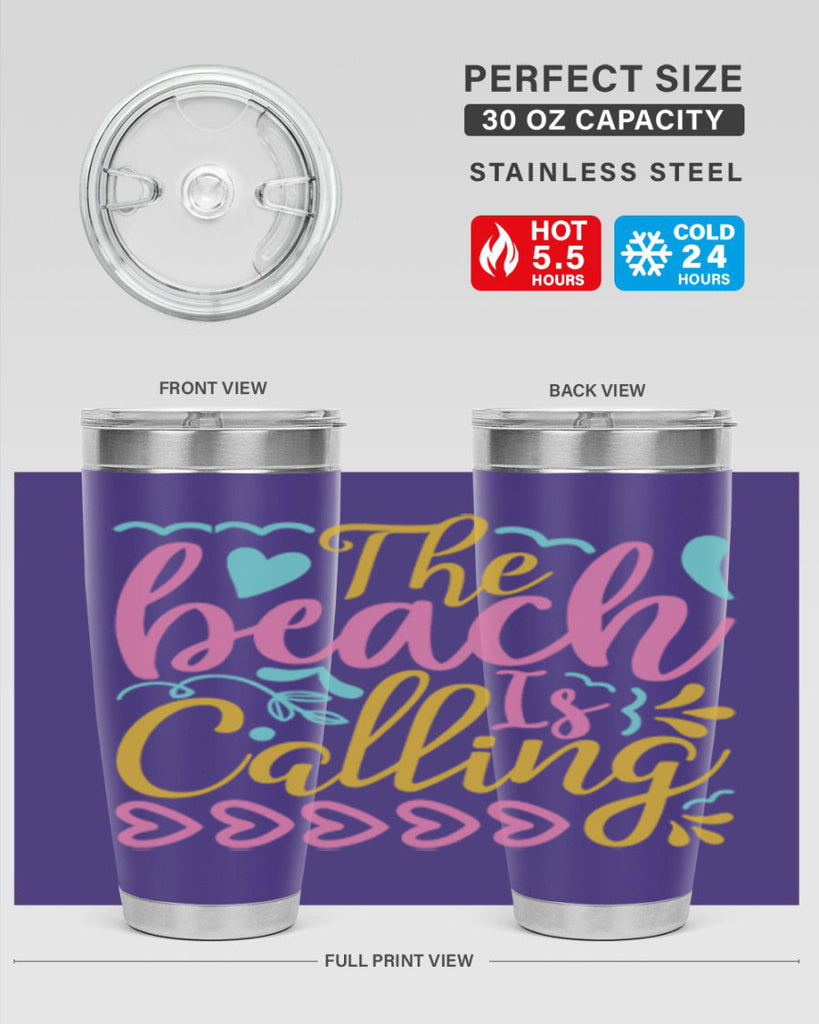 The beach is calling Style 1#- summer- Tumbler