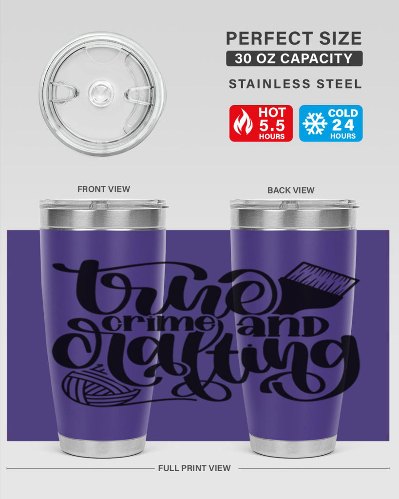 True Crime And Crafting 3#- crafting- Tumbler