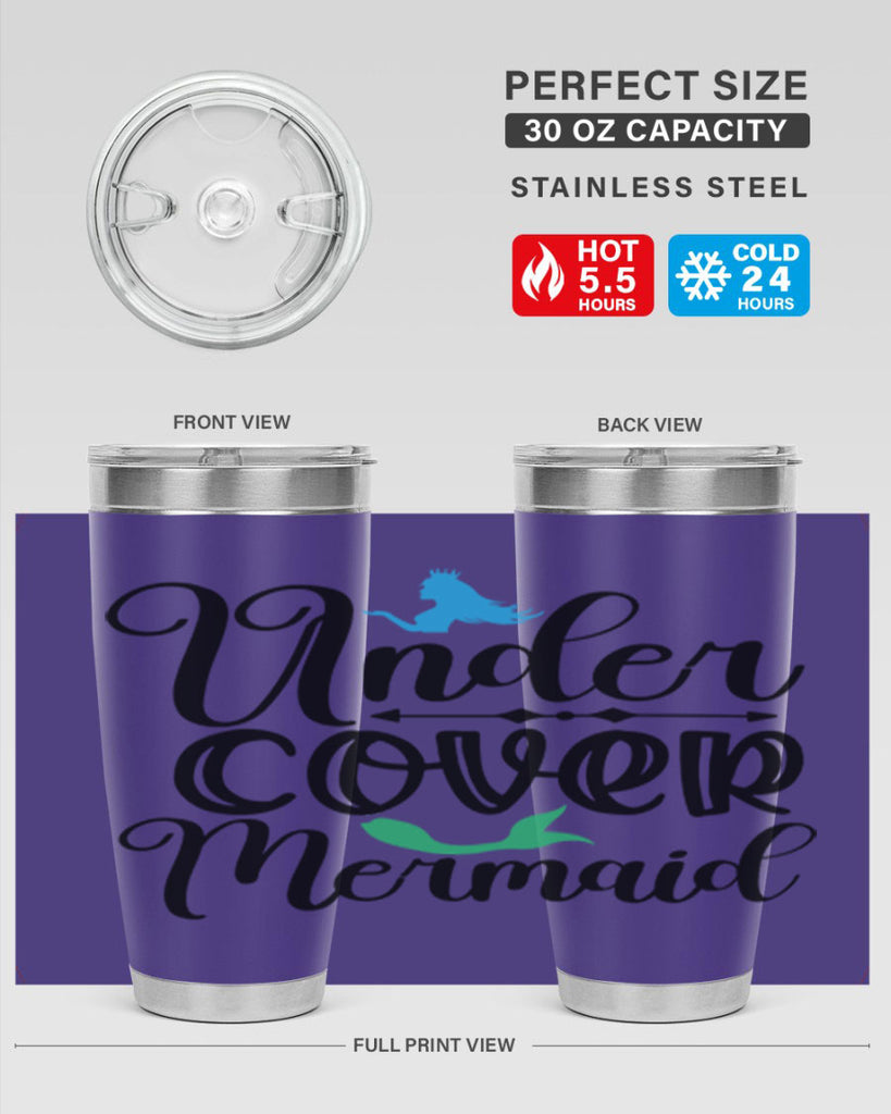 Under Cover Mermaid 651#- mermaid- Tumbler